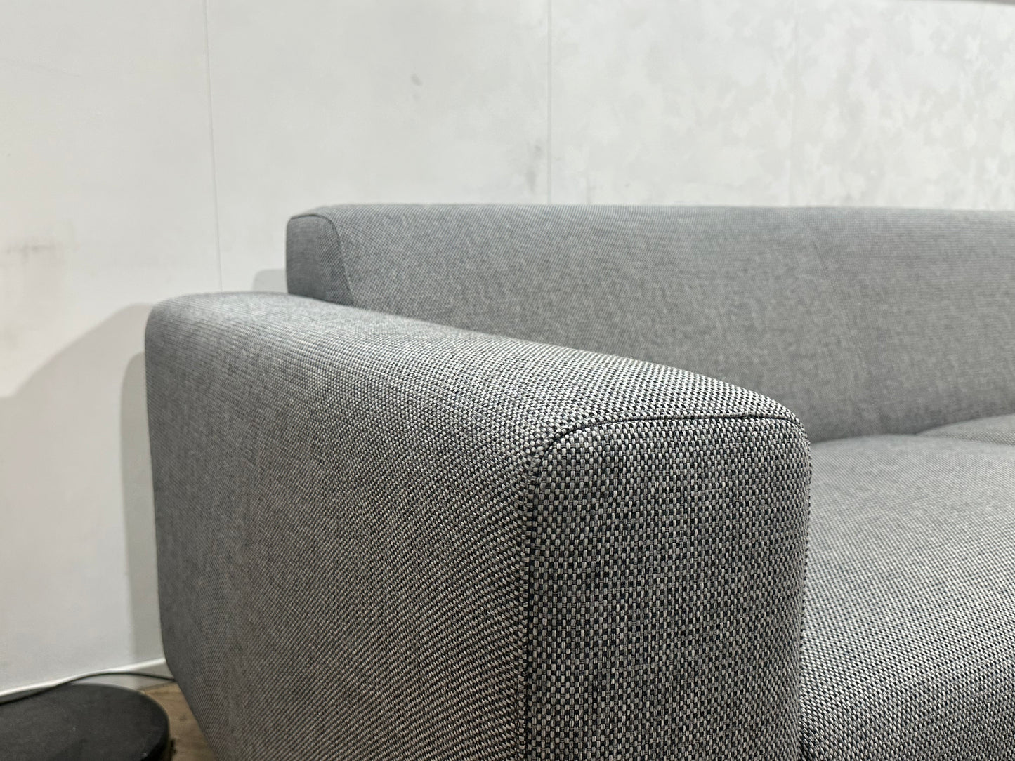 Grijze Hoekbank ~ Vaste Kussens