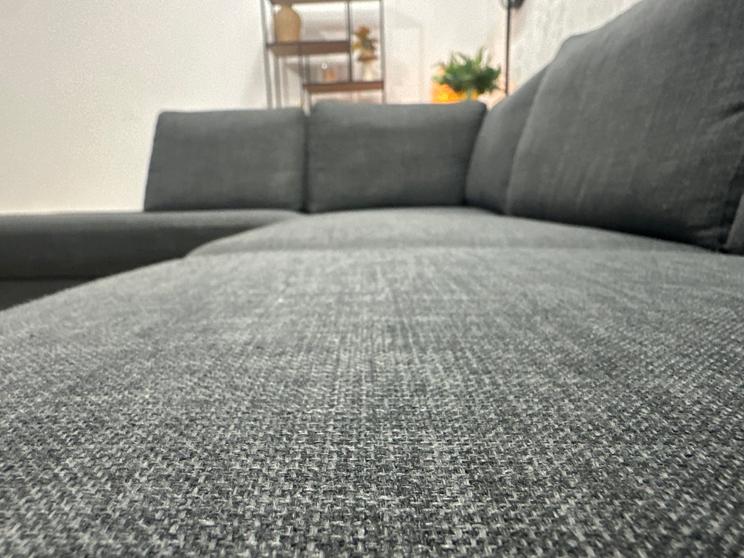 Antraciet Hoekbank ~ Losse Rugkussens Met Afneembare Hoezen