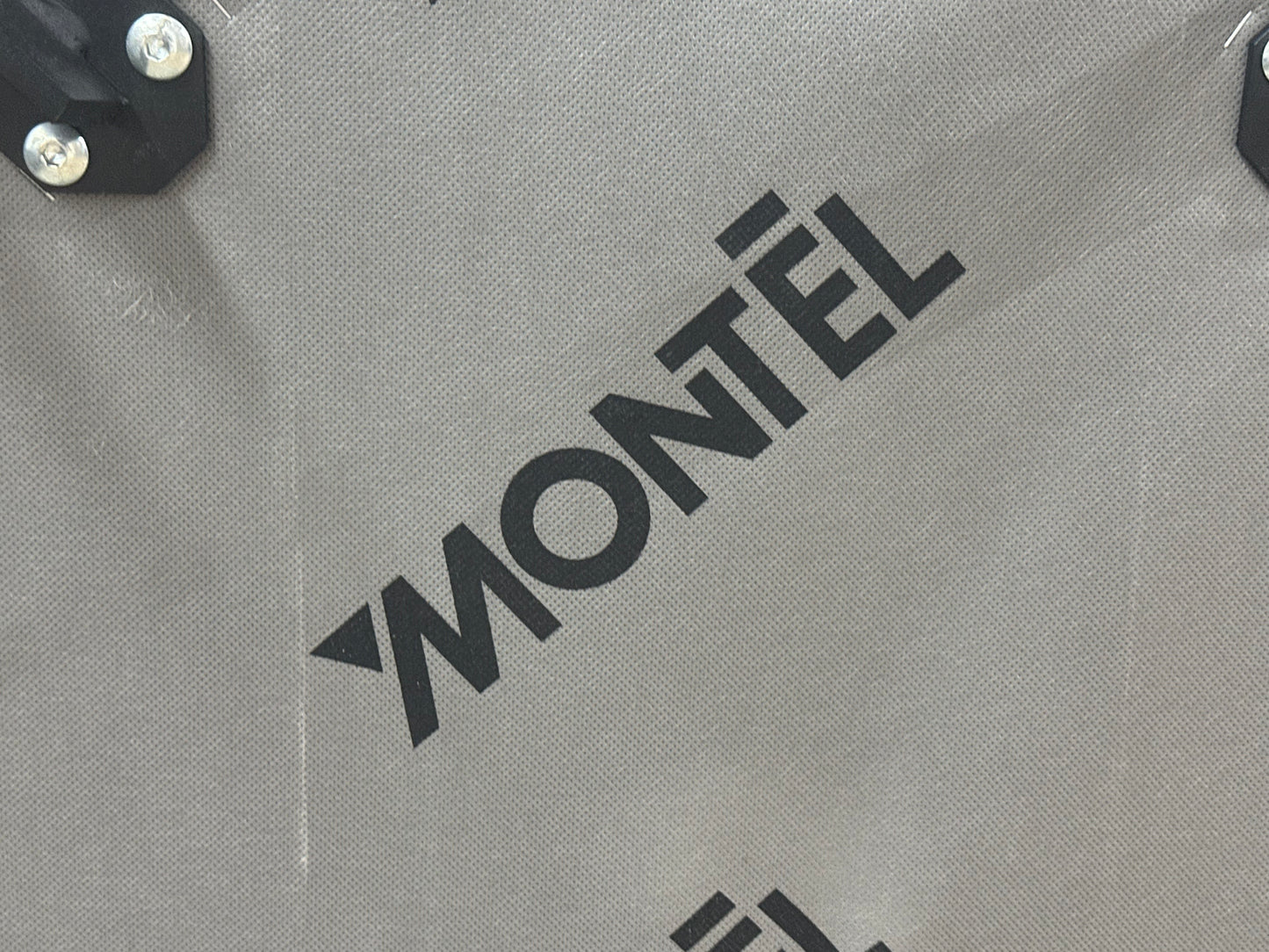Montèl Blauwe 3-Zits Bank Inc Hocker ~ Vaste Kussens