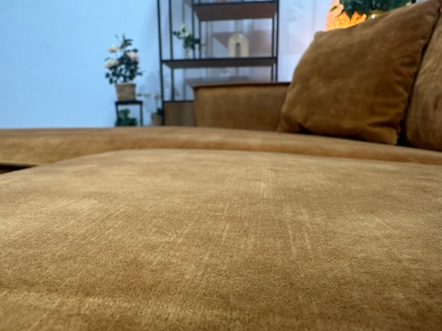 Oker Gele Velvet Banken Set ~ Relaxfunctie