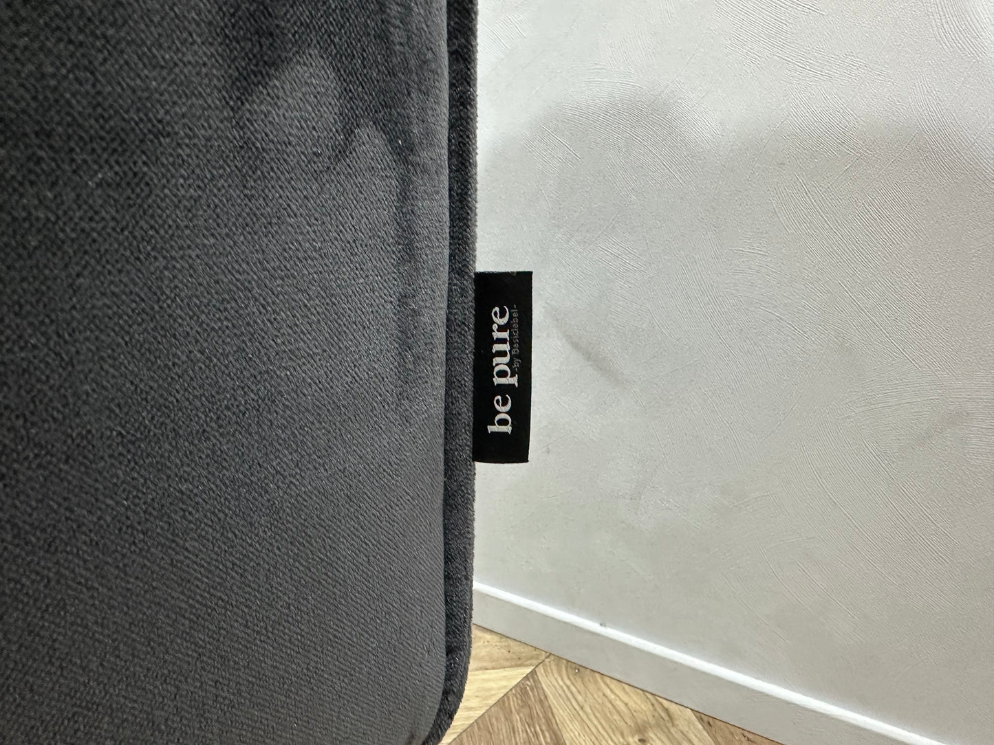 BePure Blauwe Velvet Banken Set ~ Losse Kussens Met Afneembare Hoezen