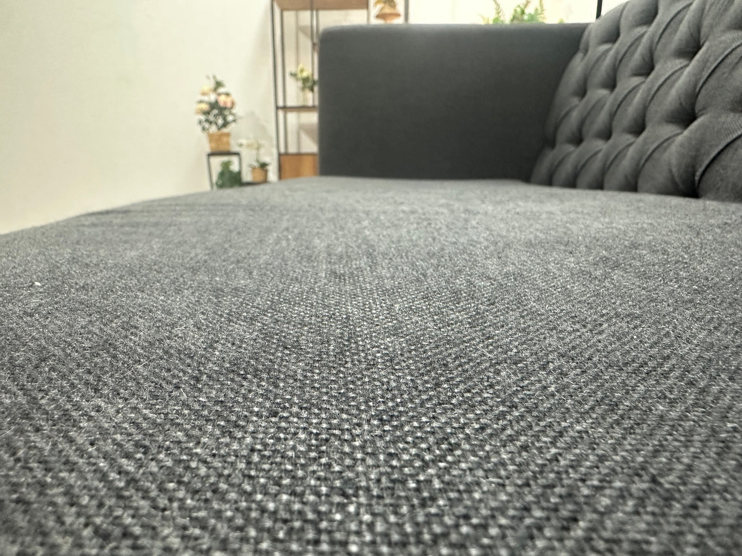 Antraciet Rechte Bank ~ Losse Zitkussen Met Afneembare Hoes