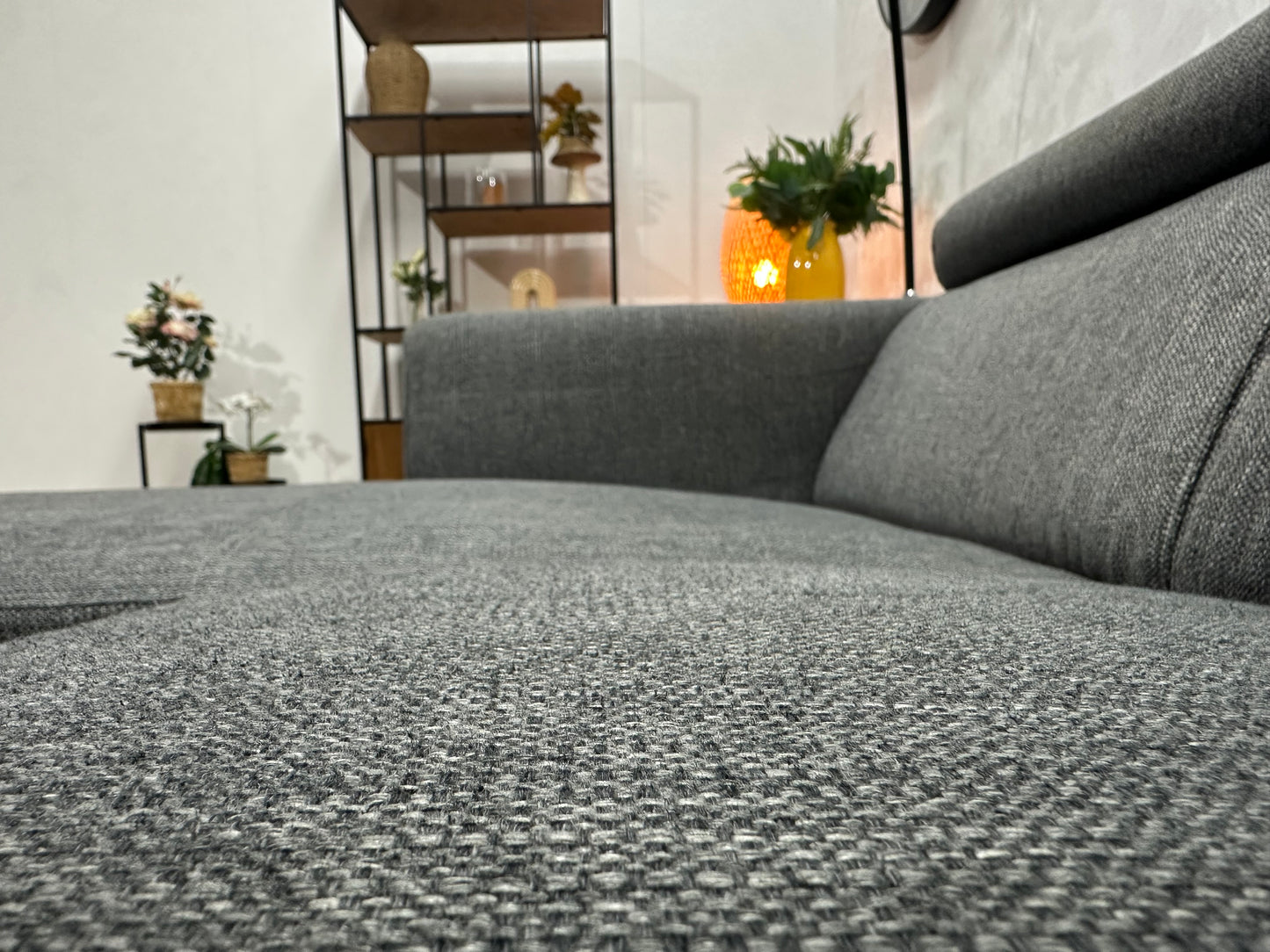 Antraciet U Bank ~ Verstelbare Hoofdsteunen