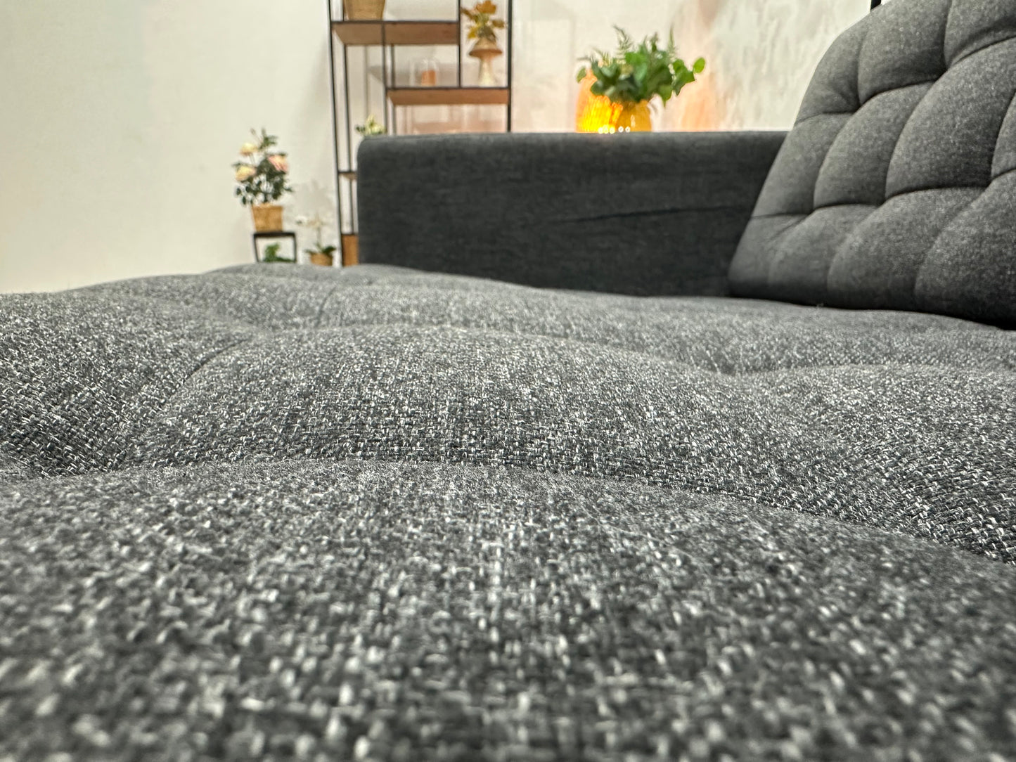 Antraciet 2.5-Zits Bank ~ Losse Kussens Met Afneembare Hoezen