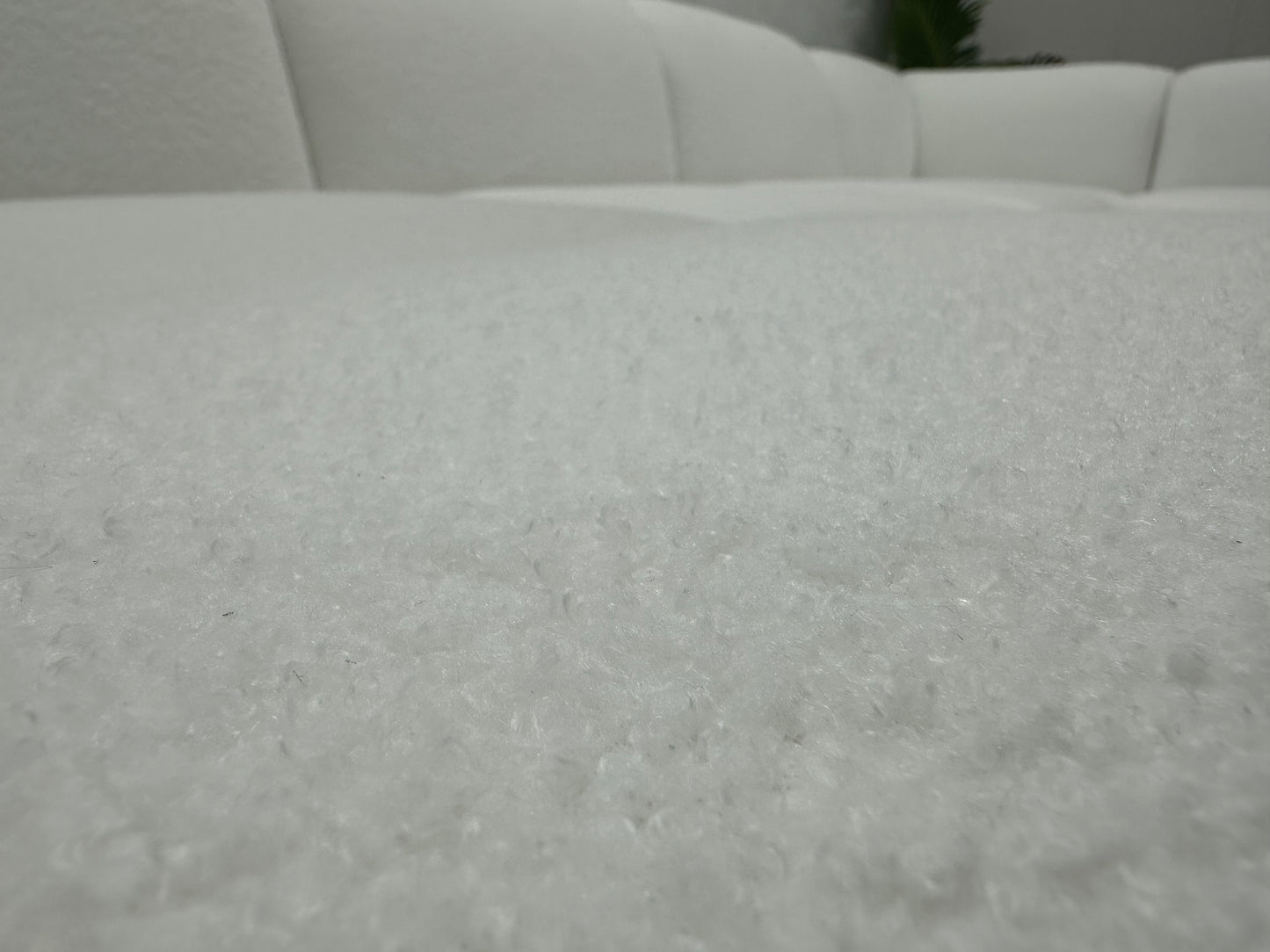 !Showroommodel! Witte Bouclé U Bank