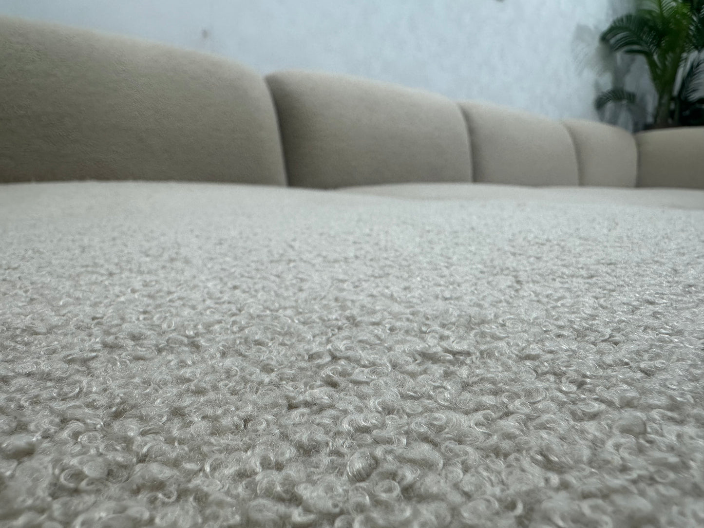 !Showroommodel! Beige Bouclé U Bank