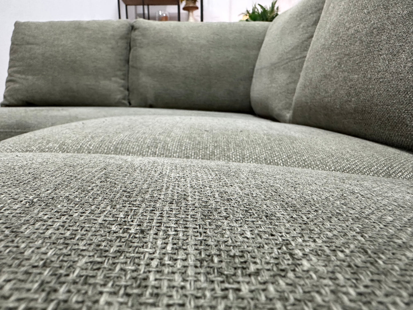 Grijze U Bank ~ Losse Rugkussens Met Afneembare Hoezen