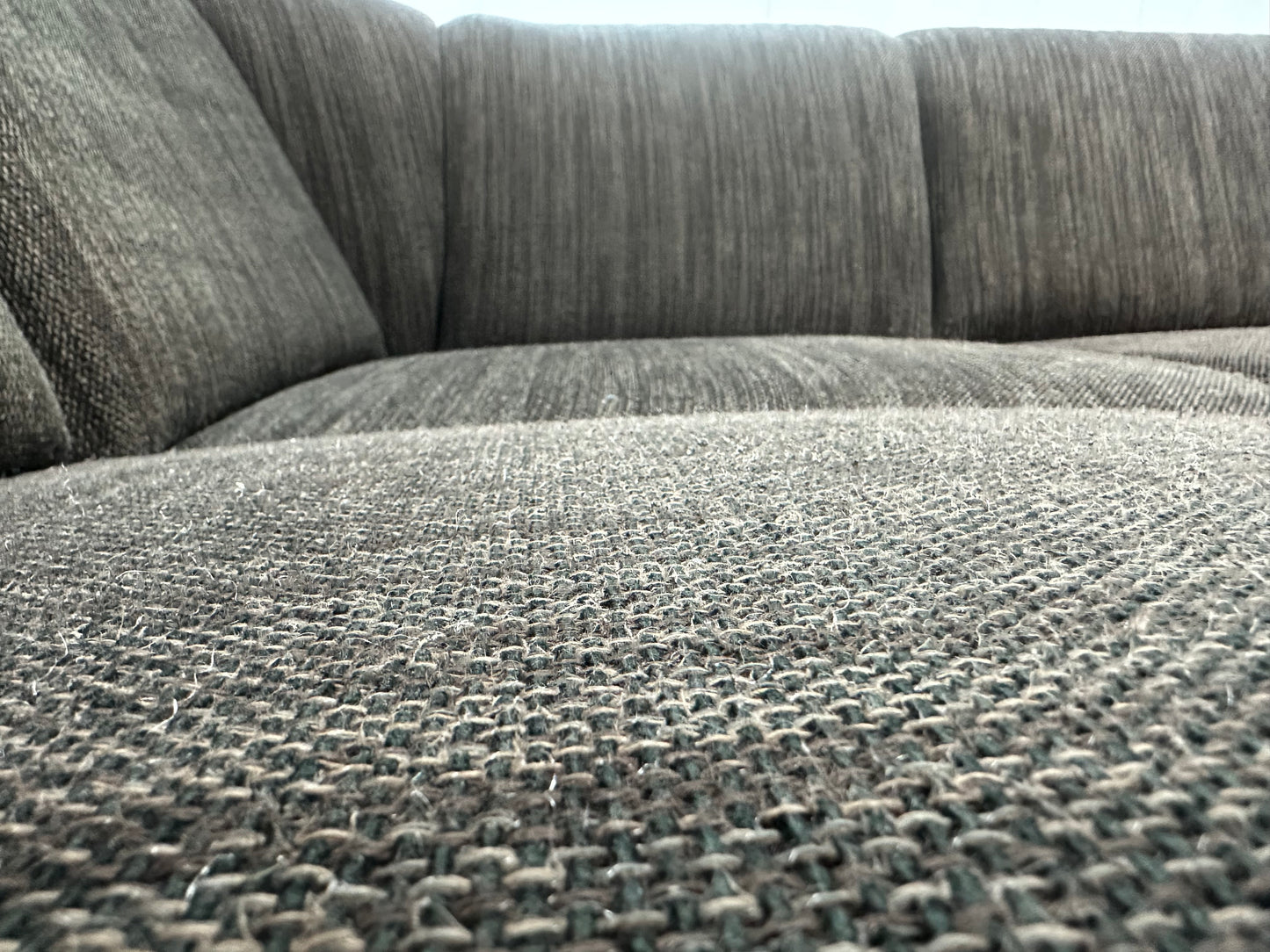 Bruine Hoekbank ~ Verstelbare Hoofdsteunen