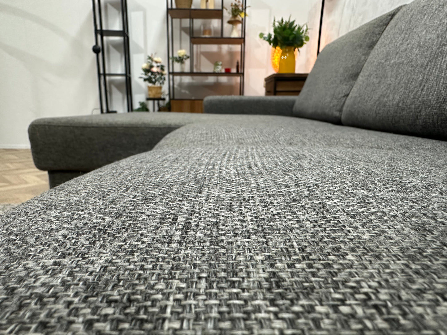 Grijze U Bank ~ Losse Rugkussens Met Afneembare Hoezen