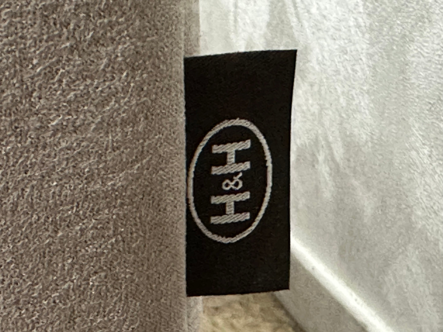 H&H Grijze Suède Stoffen Hoekbank ~ Meerdere Opstellingen