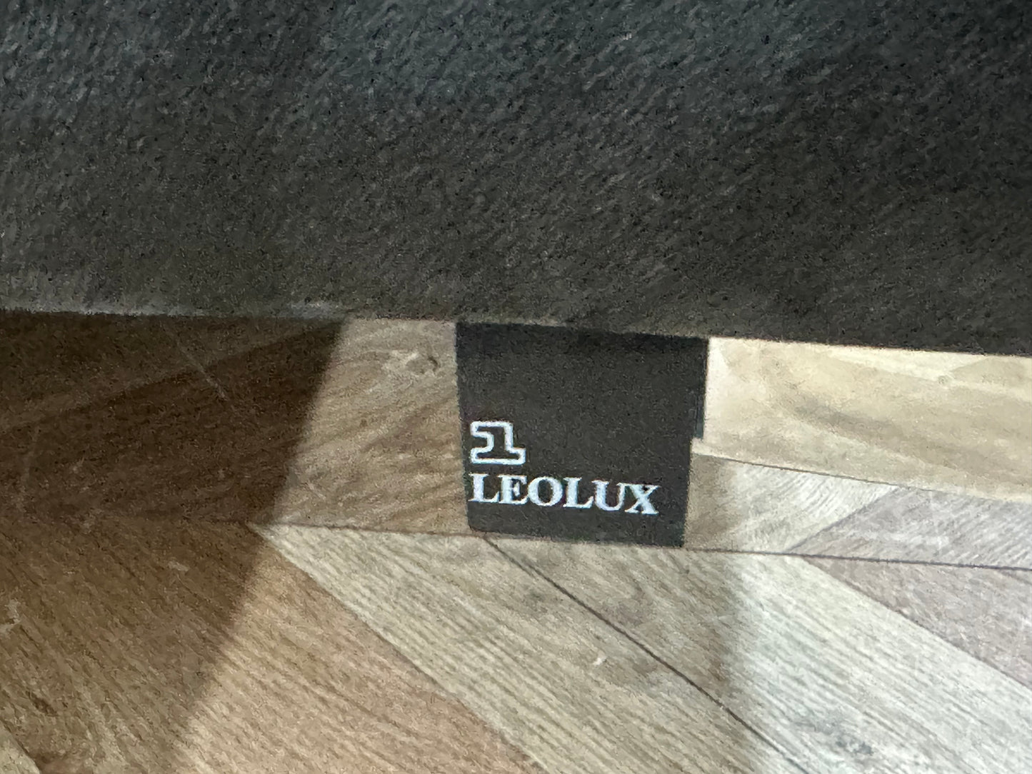 LeoLux Antraciet Suède Stoffen 3-Zits Bank ~ Losse Kussens Met Afneembare Hoezen
