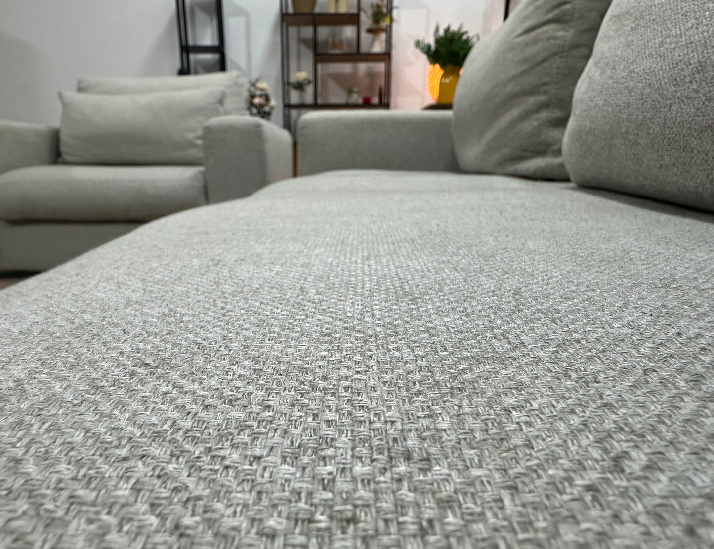 Licht Grijze 2.5-Zits Bank Inc Fauteuil ~ Losse Kussens Met Afneembare Hoezen