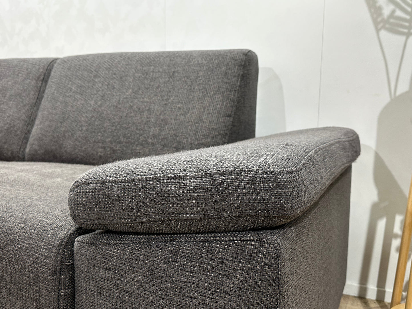 Antraciet Hoekbank ~ Verstelbare Armsteun