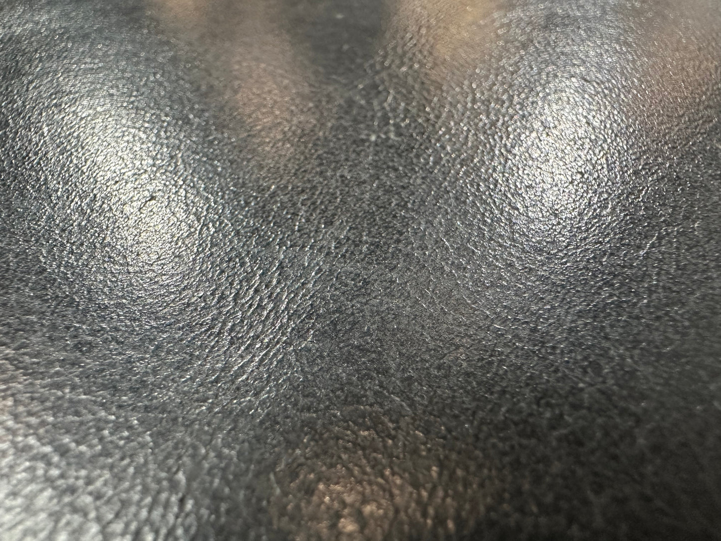 Zwart Echt Lederen 2.5-Zits Bank ~ Verstelbare Armleuningen