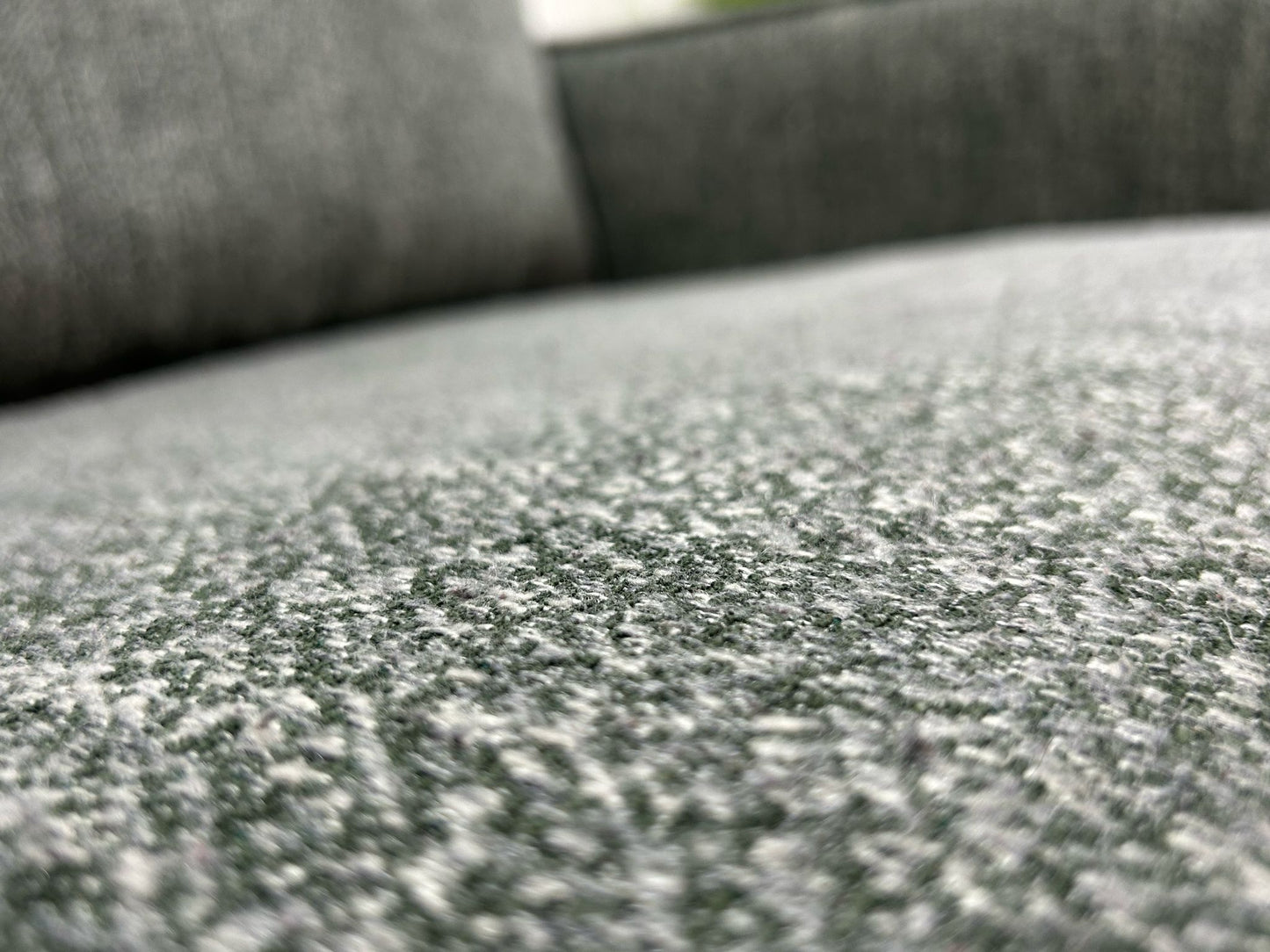 Grijs/Groene Fauteuil ~ Losse Kussens Met Afneembare Hoezen