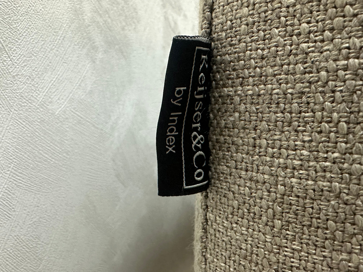 Keijser & Co Beige 3-Zits Bank ~ Losse Kussens Met Afneembare Hoezen