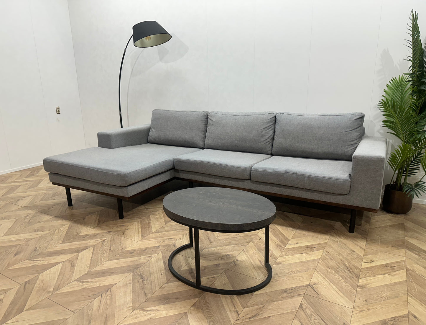 Licht Grijze Hoekbank ~ Losse Kussens Met Afneembare Hoezen