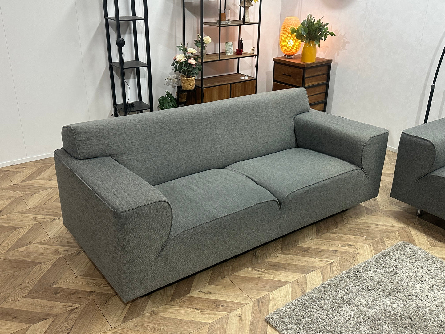 Grijze Banken Set ~ Vaste Kussens