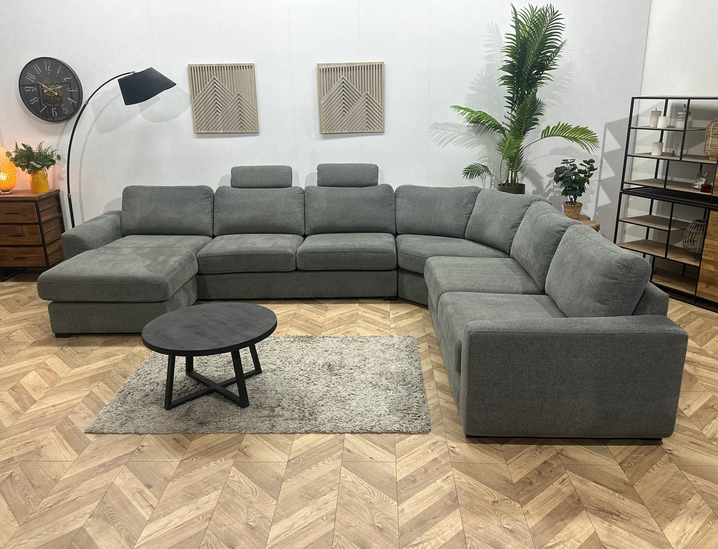 Antraciet Suède Stoffen U Bank ~ Losse Kussens Met Afneembare Hoezen