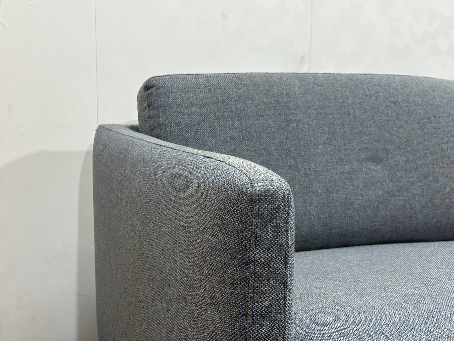 Blauwe/Grijze Hoekbank ~ Losse Kussens Met Afneembare Hoezen