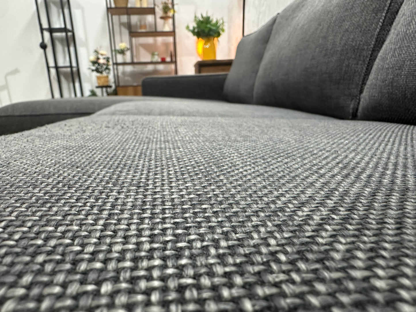 Antraciet Hoekbank ~ Losse Kussens Met Afneembare Hoezen