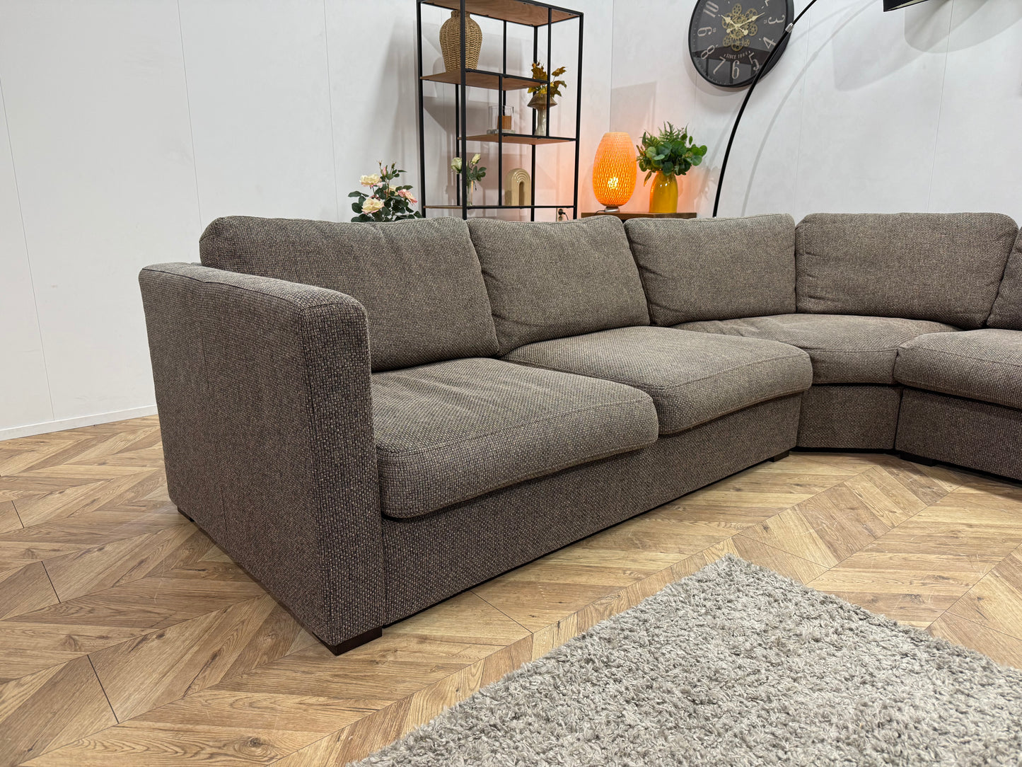 Bruine Stoffen U Bank ~ Losse Rugkussens