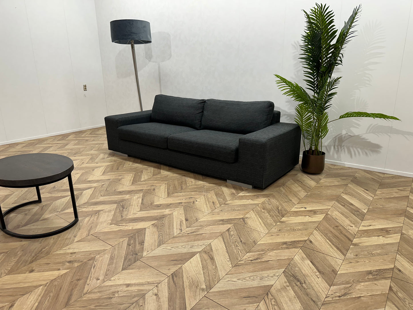 Antraciet 2.5-Zits Bank ~ Losse Kussens Met Afneembare Hoezen