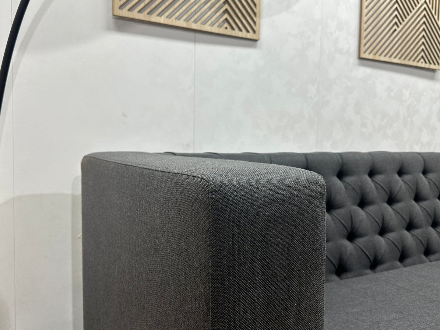 Antraciet Rechte Bank ~ Losse Zitkussen Met Afneembare Hoes