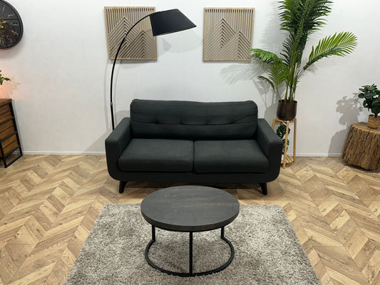 Antraciet 2.5-Zits Bank ~ Losse Kussens Met Afneembare Hoezen