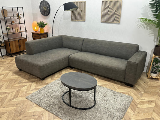 In.House Antraciet Hoekbank ~ Vaste Kussens