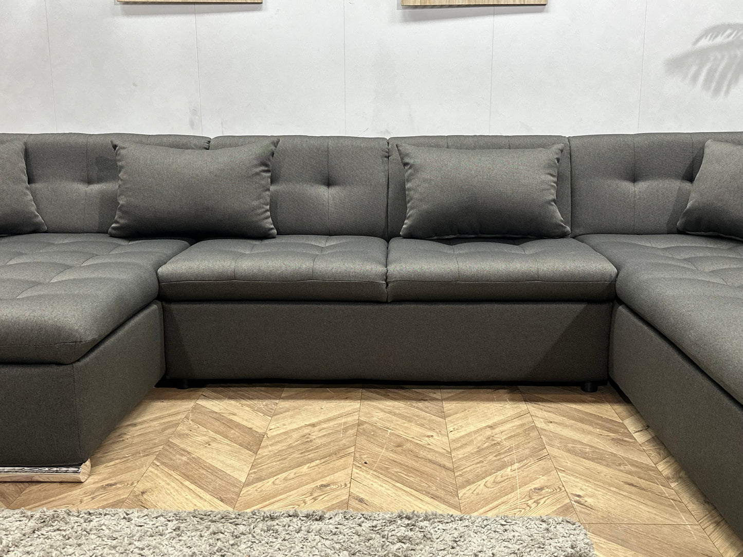 !Showroommodel! Antraciet U Bank