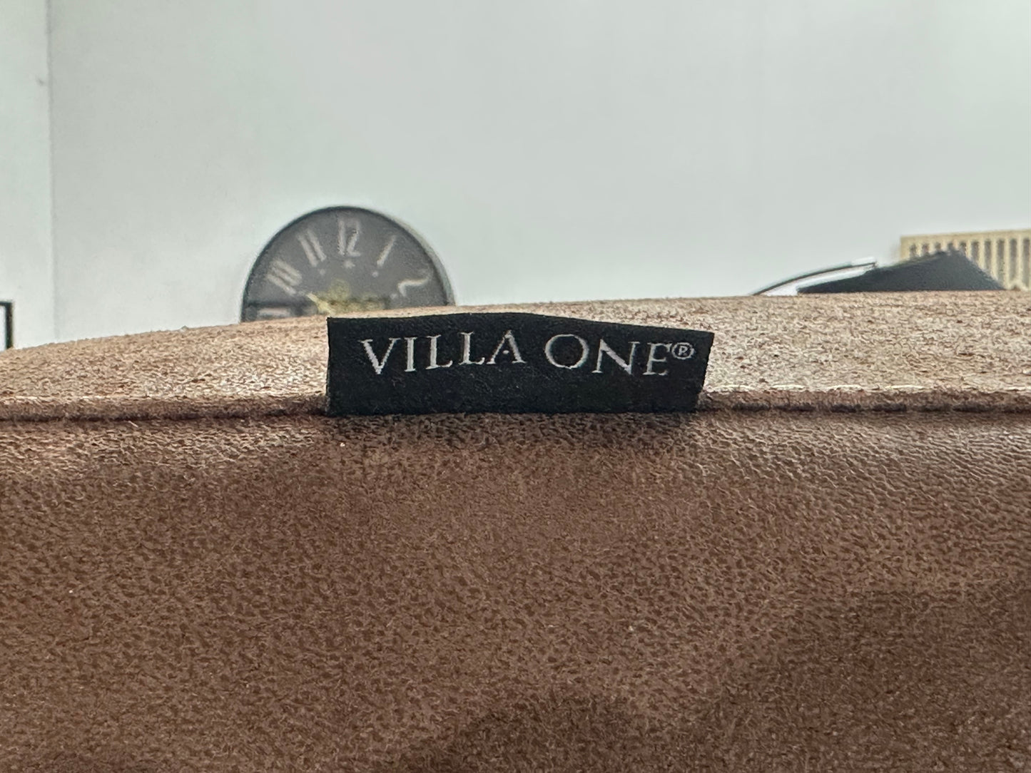 Villa One Bruine Suède Stoffen Banken Set ~ Vaste Kussens