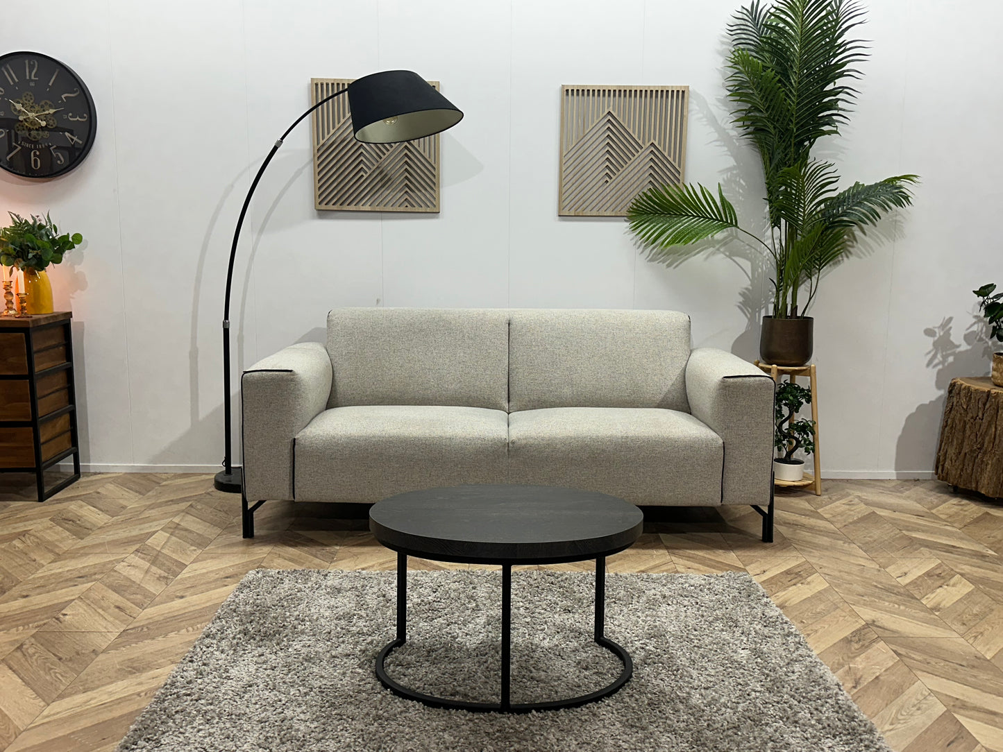 Xooon Licht Grijze 2.5-Zits Bank ~ Vaste Kussens