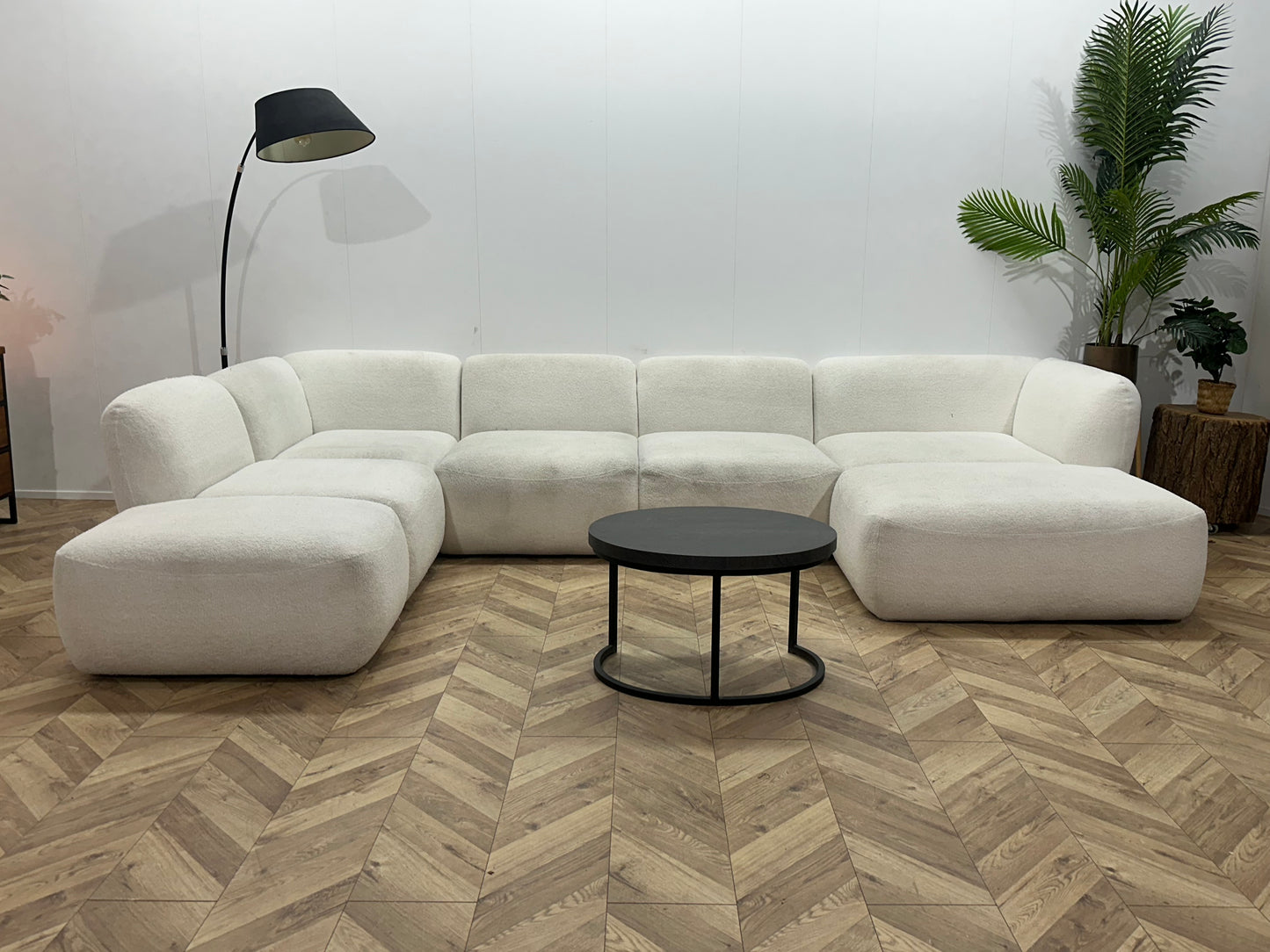 Witte Bouclé Stoffen U Bank ~ Inruilvoordeel