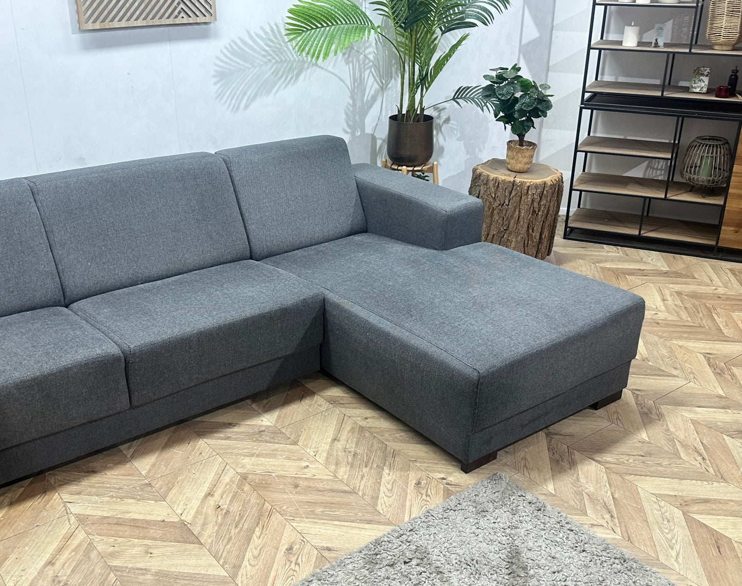 Antraciet U Bank ~ Vaste Kussens