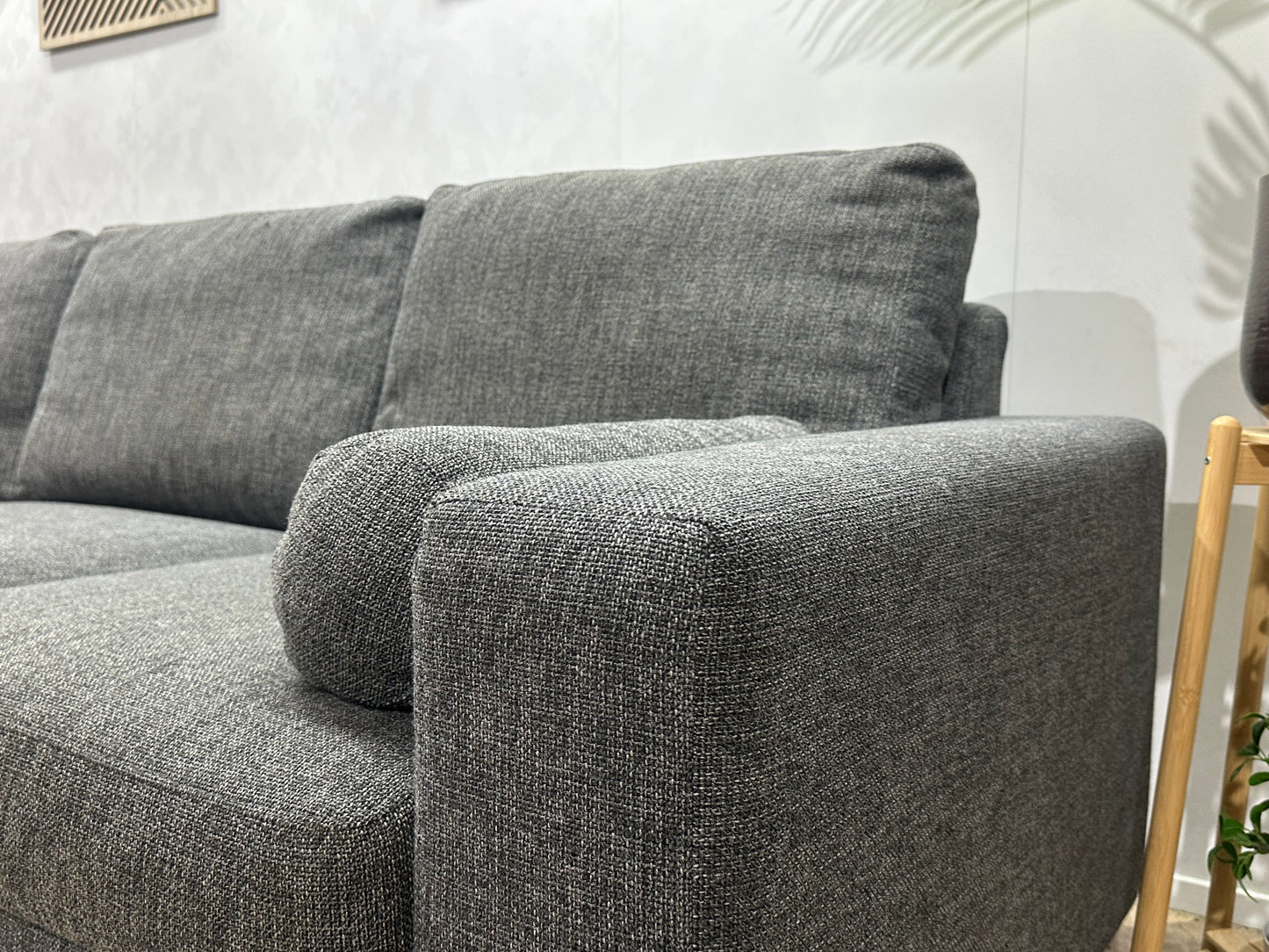 Antraciet Design Hoekbank ~ Losse Kussens Met Afneembare Hoezen