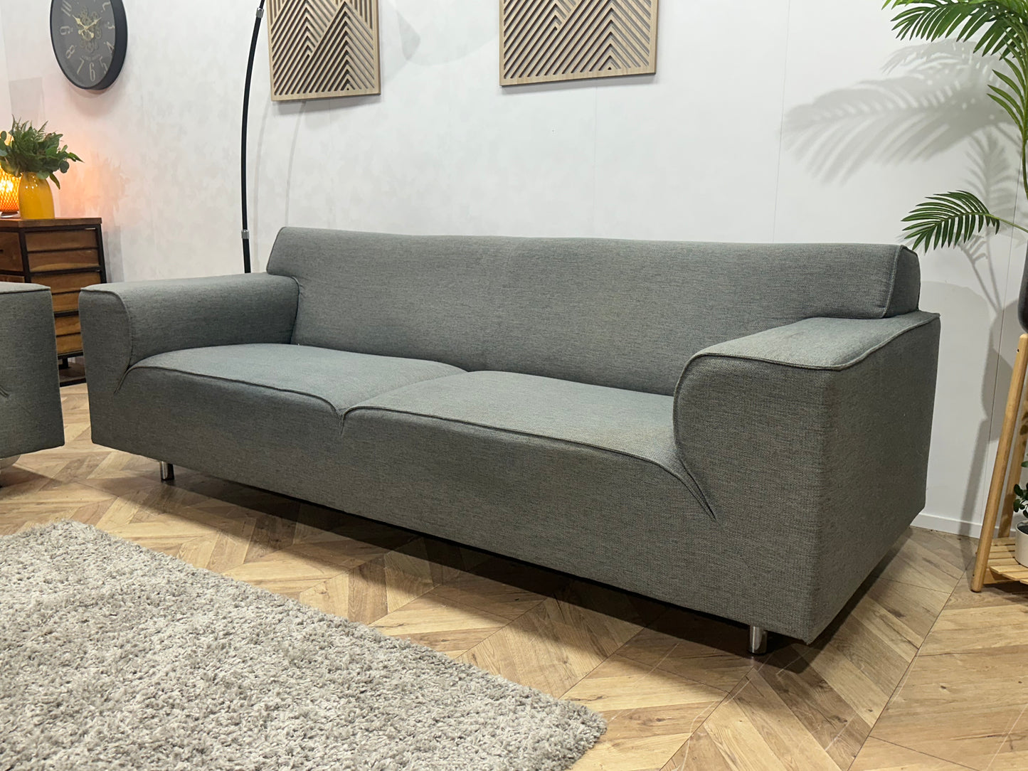 Grijze Banken Set ~ Vaste Kussens