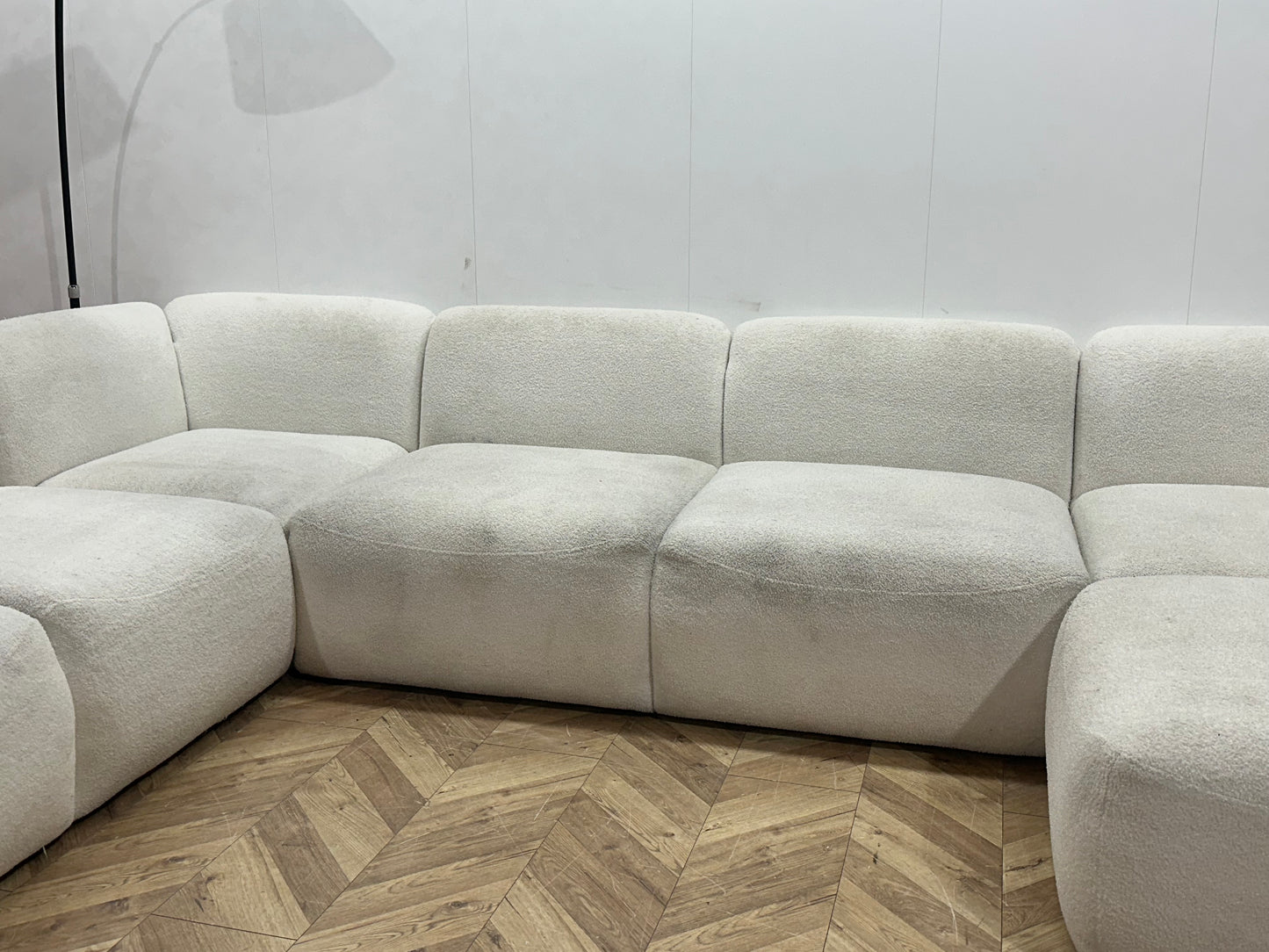 Witte Bouclé Stoffen U Bank ~ Inruilvoordeel
