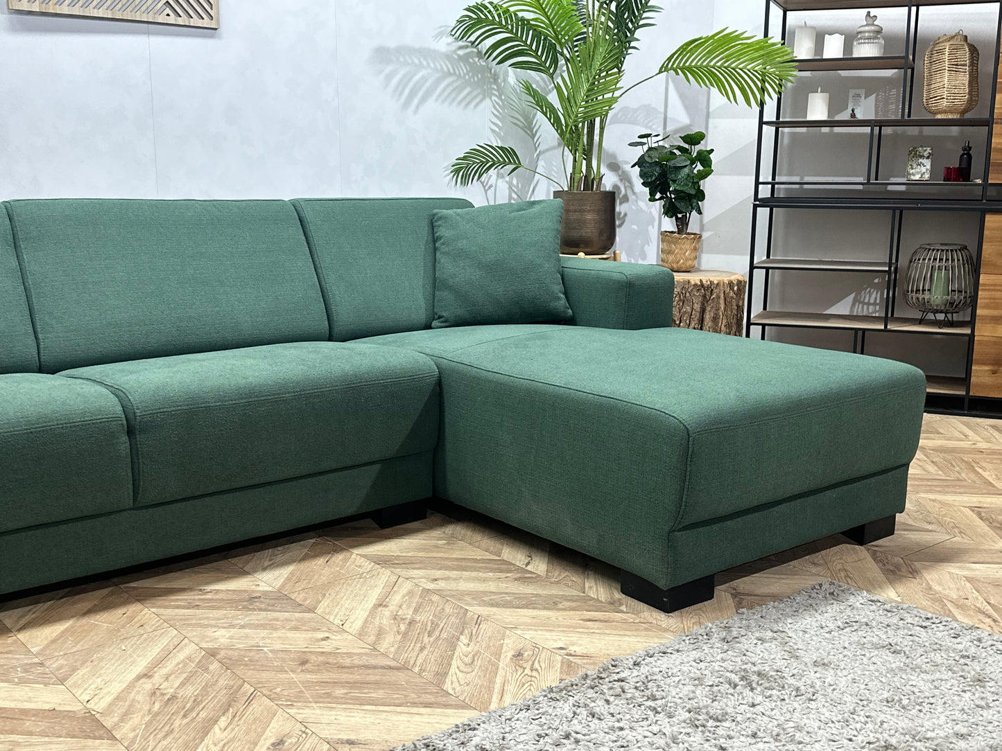 Groene U Bank ~ Vaste Kussens