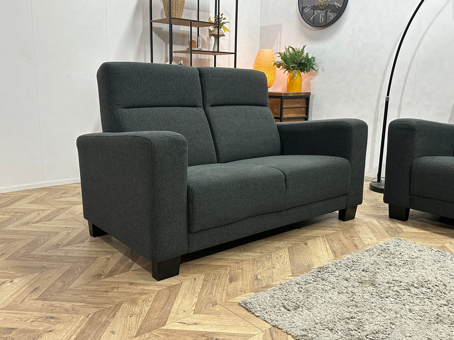 Antraciet Banken Set ~ Vaste Kussens