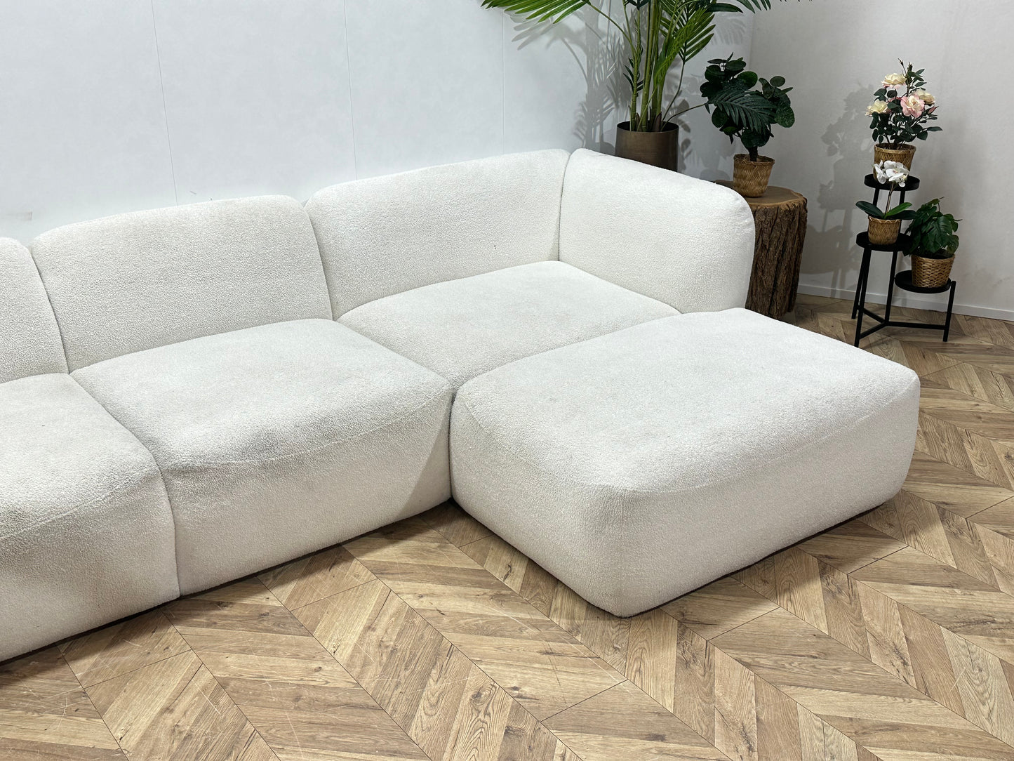 Witte Bouclé Stoffen U Bank ~ Inruilvoordeel