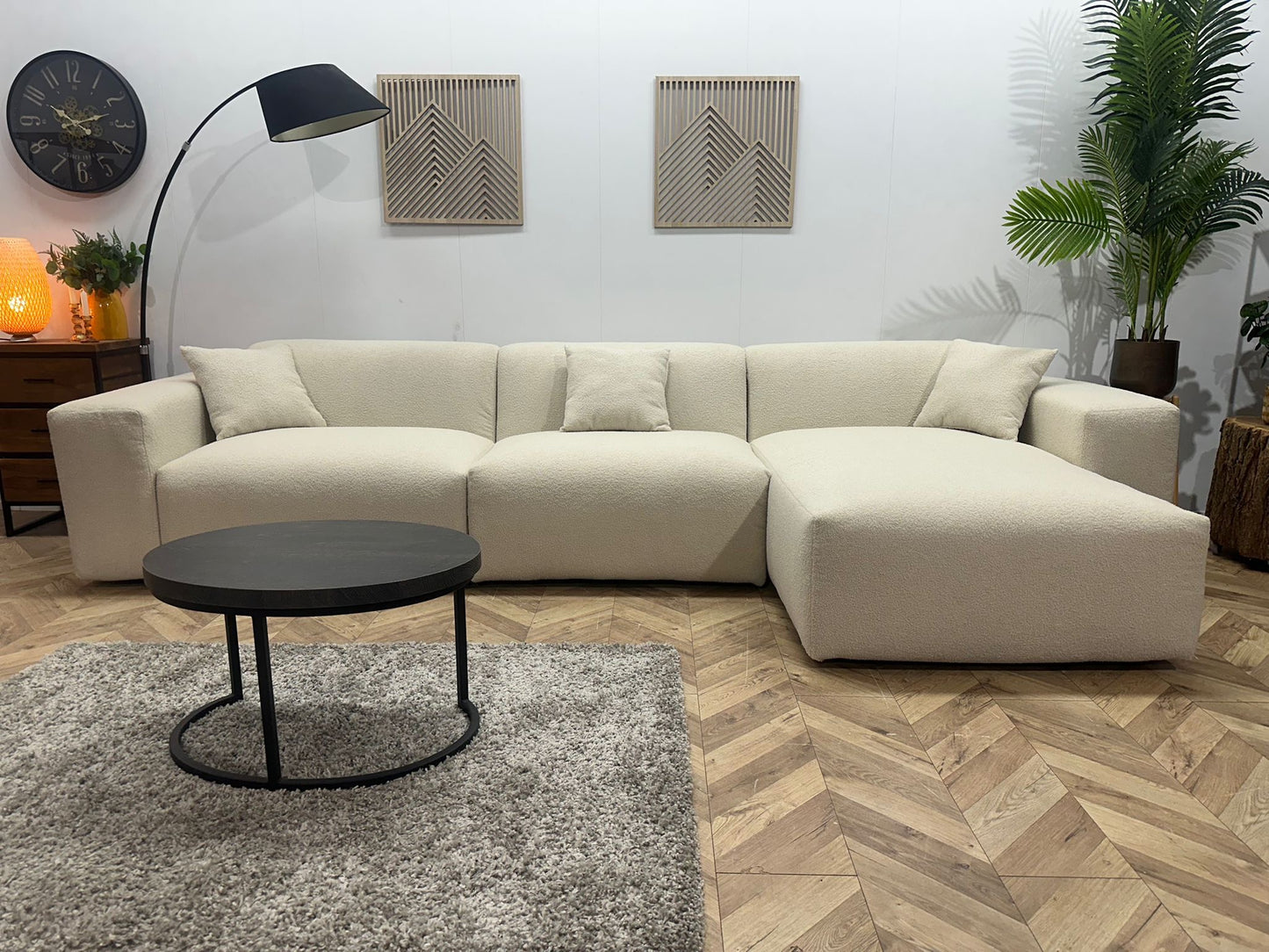 Hoekbank Den Haag XL Bouclé