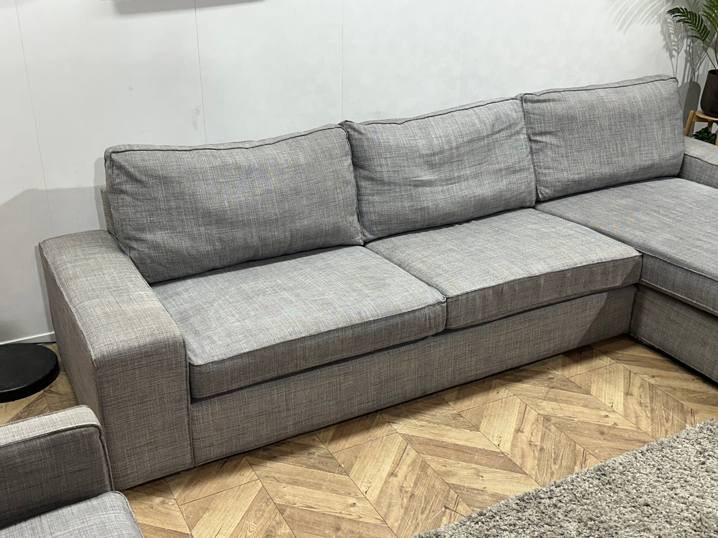 Licht Grijze Hoekbank Inc Fauteuil ~ Inruilvoordeel