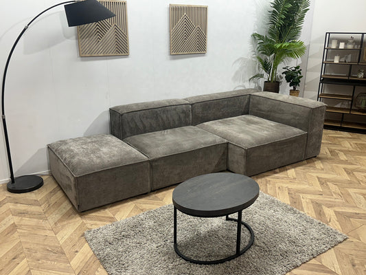 Nous Living Antraciet Suède Stoffen Hoekbank ~ Nieuwstaat