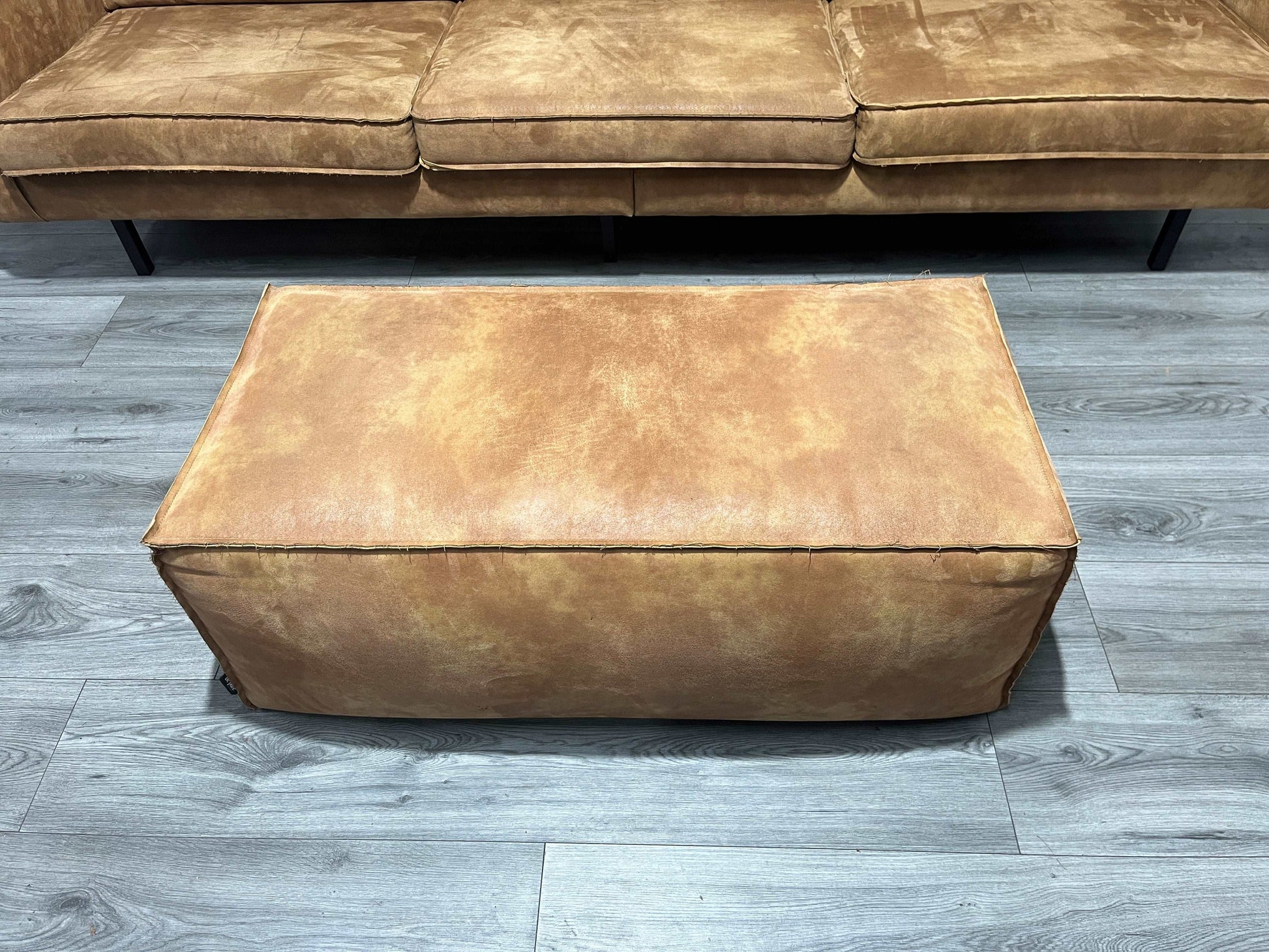 Be Pure Cognac Bruine 3 Zitter Inc. Hocker