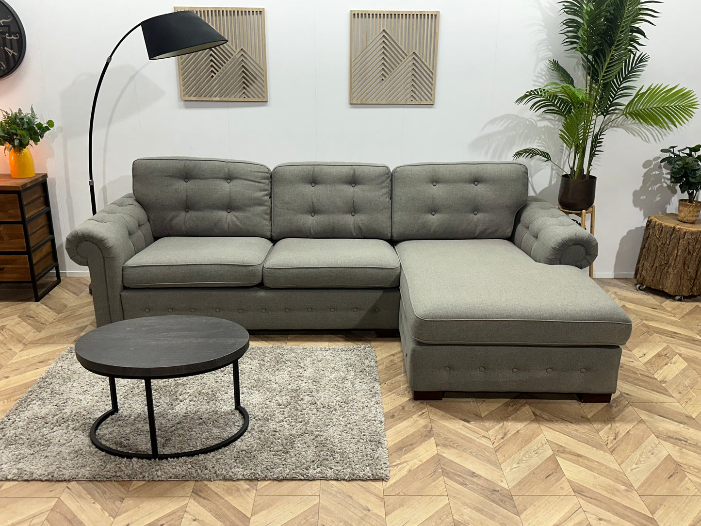 Licht Grijze Hoekbank ~ Losse Kussens Met Afneembare Hoezen