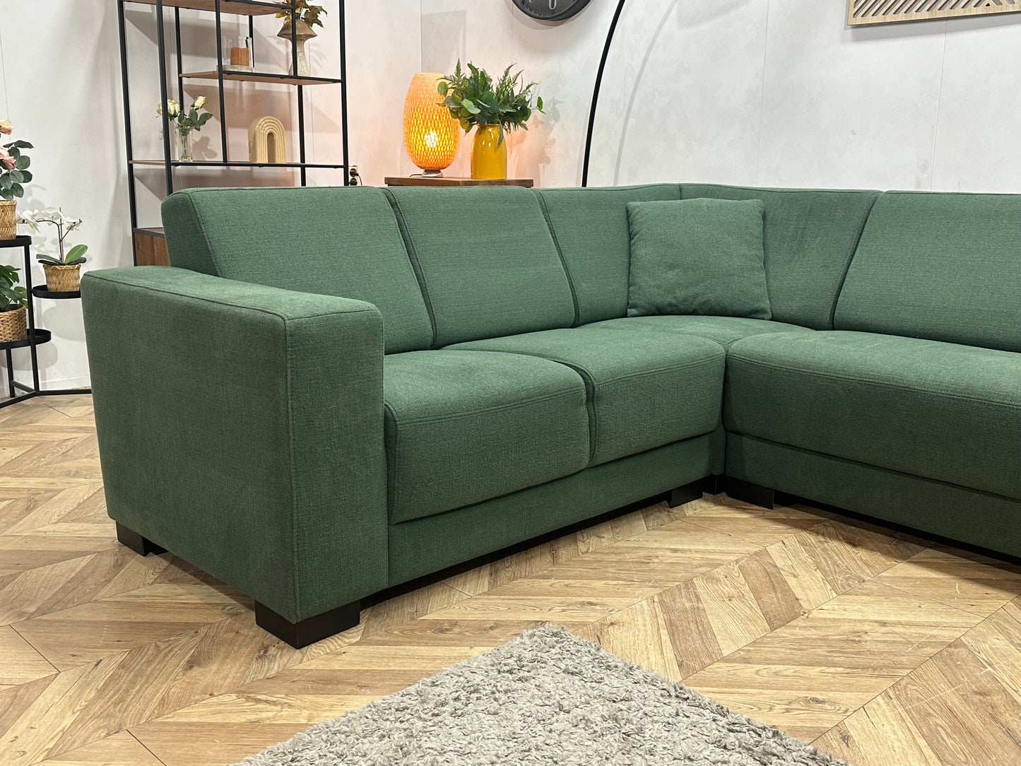 Groene U Bank ~ Vaste Kussens