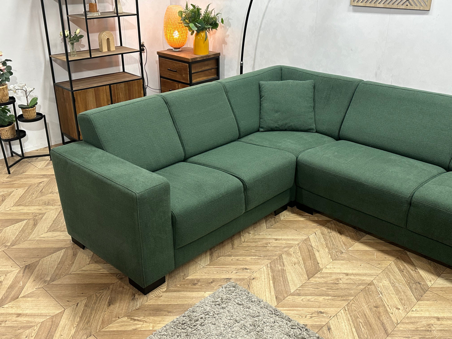 Groene U Bank ~ Vaste Kussens