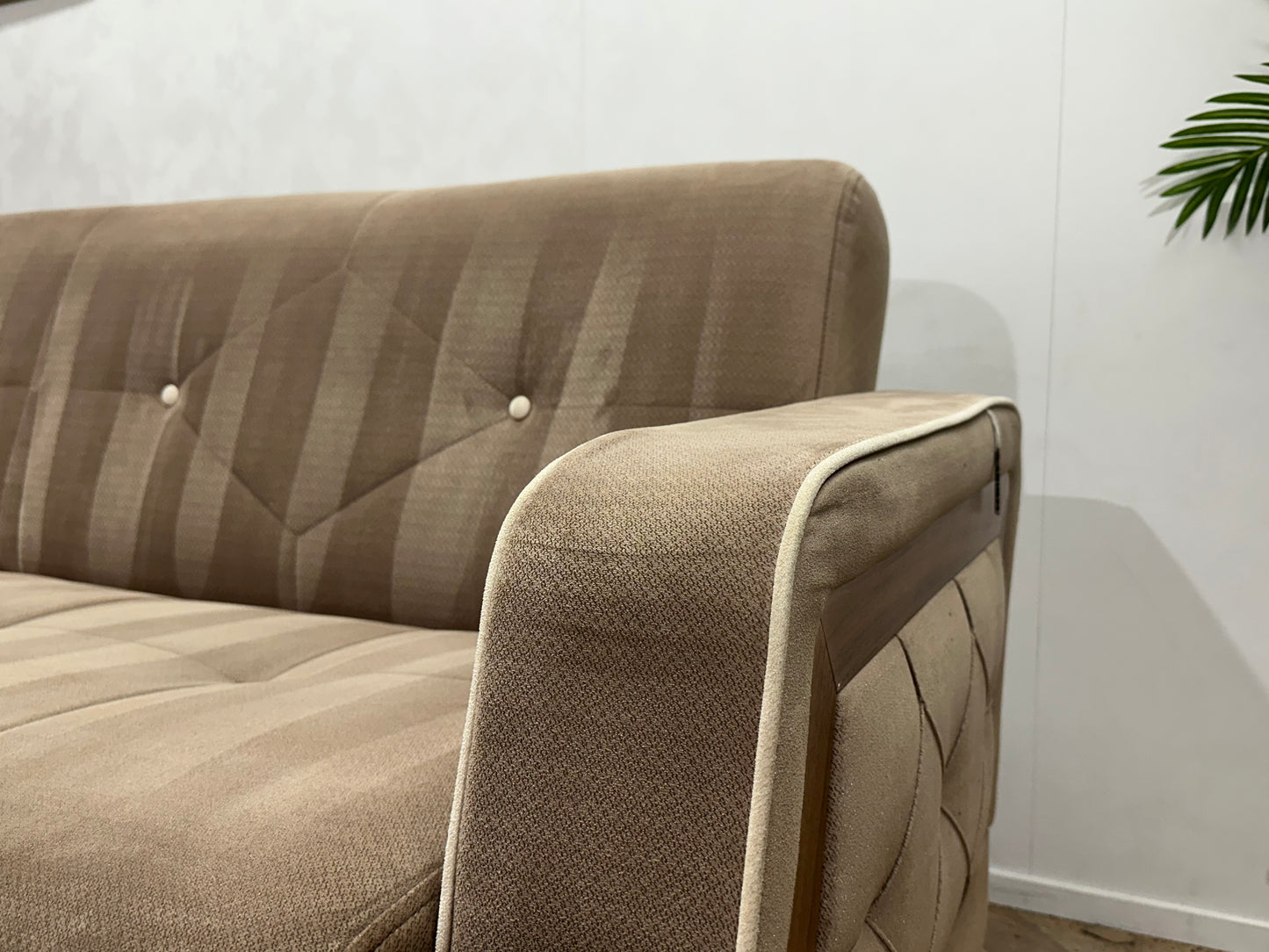 Istikbal Bruine Velvet Banken Set ~ Slaapfunctie