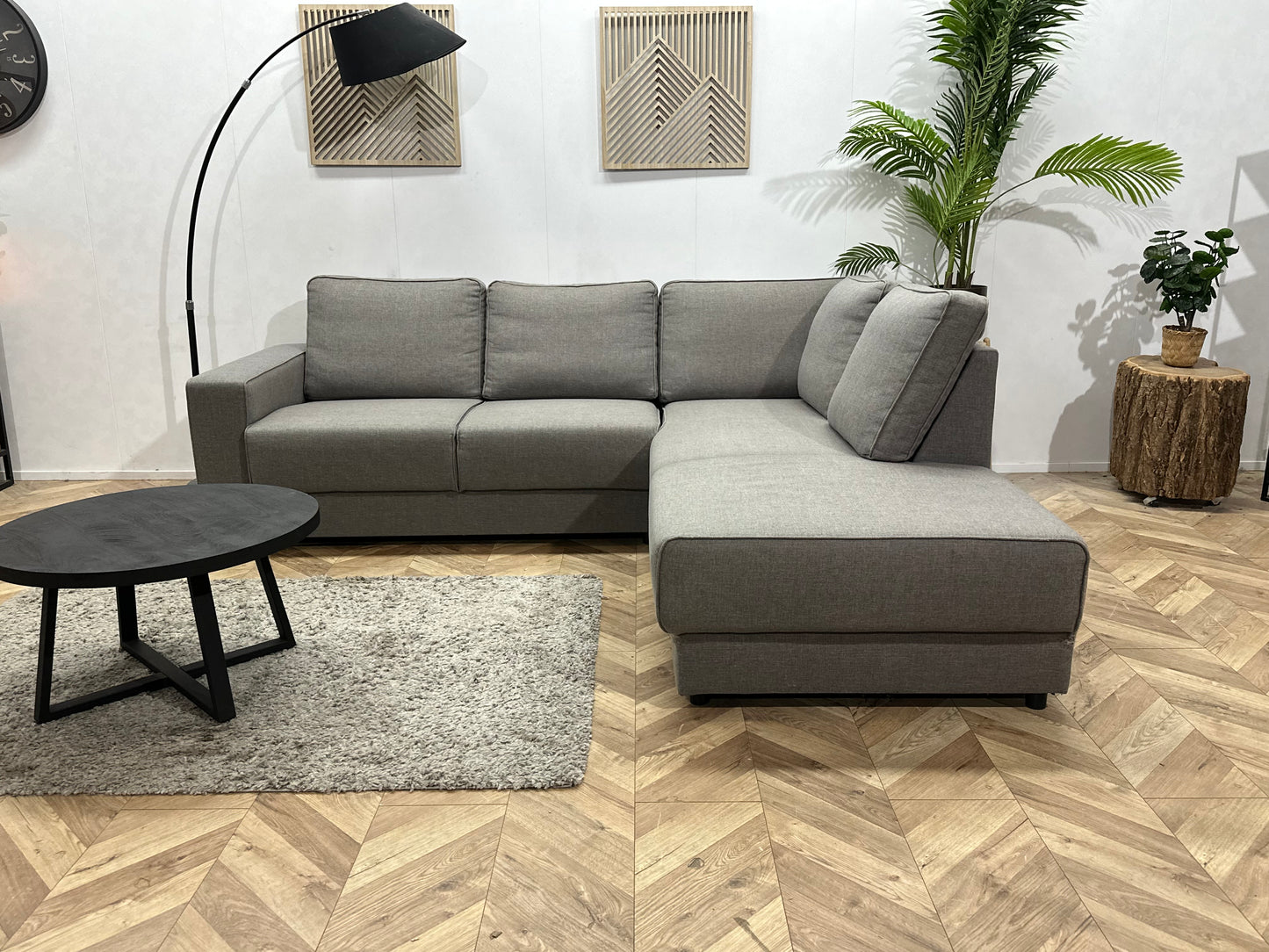 Woood Grijze Hoekbank ~ Inruilvoordeel